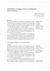 Research paper thumbnail of Afinidad tecnológica de los estudiantes universitarios (Revista Innovación Educativa,  2016)