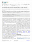 Research paper thumbnail of Complete Genome of Lactococcus lactis subsp. cremoris UC509.9, Host for a Model Lactococcal P335 Bacteriophage