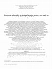 Research paper thumbnail of Ecosystem vulnerability to alien and invasive species: a case study on marine habitats along the Italian coast