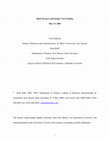 Research paper thumbnail of Bank Mergers and Insider Nontrading