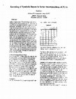 Research paper thumbnail of Encoding of Symbolic Inputs in Serial Decompositions of PLAs