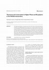 Research paper thumbnail of Taxonomy and conservation in Higher Plants and Bryophytes in the Mediterranean Area