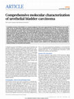 Research paper thumbnail of Comprehensive molecular characterization of urothelial bladder carcinoma