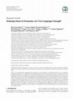 Research paper thumbnail of Delaying onset of dementia: are two languages enough?