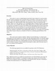 Research paper thumbnail of Sex Ethics Syllabus