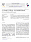 Research paper thumbnail of Microwave dielectric properties of temperature stable Li2ZnxCo1−xTi3O8 ceramics