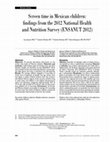 Research paper thumbnail of Screen time in Mexican children: findings from the 2012 National Health and Nutrition Survey (ENSANUT 2012)