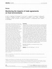 Research paper thumbnail of Monitoring the impacts of trade agreements on food environments