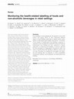 Research paper thumbnail of Monitoring the health-related labelling of foods and non-alcoholic beverages in retail settings