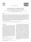 Research paper thumbnail of Energy requirements of households in Brazil