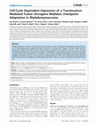 Research paper thumbnail of Cell-Cycle Dependent Expression of a Translocation-Mediated Fusion Oncogene Mediates Checkpoint Adaptation in Rhabdomyosarcoma