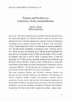 Research paper thumbnail of Putnam and Davidson on coherence, truth, and justification