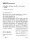 Research paper thumbnail of Practice-related optimization and transfer of executive functions: a general review and a specific realization of their mechanisms in dual tasks