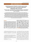 Research paper thumbnail of Underlying cause of death in incident unprovoked seizures in the urban community of Northern Manhattan, New York City