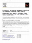 Research paper thumbnail of Prevalence of self-reported epilepsy in a multiracial and multiethnic community in New York City