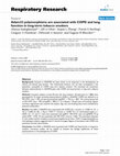 Research paper thumbnail of Adam33 polymorphisms are associated with COPD and lung function in long-term tobacco smokers