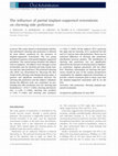 Research paper thumbnail of The influence of partial implant-supported restorations on chewing side preference