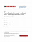 Research paper thumbnail of The small heat shock proteins αB-crystallin and Hsp27 suppress SOD1 aggregation in vitro