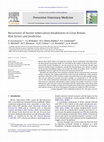 Research paper thumbnail of Recurrence of bovine tuberculosis breakdowns in Great Britain: Risk factors and prediction