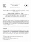 Research paper thumbnail of Wireless Diffusion and Mobile Computing : Implications for the Digital Divide