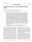 Research paper thumbnail of The prolactin responses to active and passive heating in man