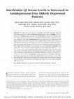 Research paper thumbnail of Interleukin-1beta serum levels is increased in antidepressant-free elderly depressed patients