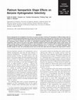 Research paper thumbnail of Platinum Nanoparticle Shape Effects on Benzene Hydrogenation Selectivity