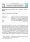 Research paper thumbnail of Navigating information spaces: A case study of related article search in PubMed