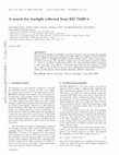 Research paper thumbnail of A search for starlight reflected from HD 75289b