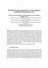 Research paper thumbnail of The effect of process parameters on web-warping in the flexible roll forming of UHSS