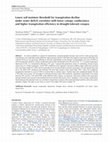 Research paper thumbnail of Lower soil moisture threshold for transpiration decline under water deficit correlates with lower canopy conductance and higher transpiration efficiency in drought-tolerant cowpea