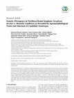 Research paper thumbnail of Genetic Divergence in Northern Benin Sorghum ( Sorghum bicolor L. Moench) Landraces as Revealed by Agromorphological Traits and Selection of Candidate Genotypes