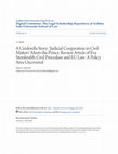 Research paper thumbnail of A Cinderella Story: 'Judicial Cooperation in Civil Matters' Meets the Prince. Review Article of Eva Storskrubb, Civil Procedure and EU Law: A Policy Area Uncovered