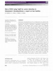 Research paper thumbnail of Role of RFLP using TspRI for carrier detection in Glanzmann’s thrombasthenia: a report on two families