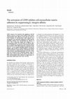 Research paper thumbnail of The activation of CD99 inhibits cell-extracellular matrix adhesion by suppressing β(1) integrin affinity