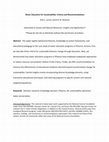 Research paper thumbnail of Water Education for Sustainability: Criteria and Recommendations