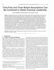 Research paper thumbnail of Time-free and timer-based assumptions can be combined to obtain eventual leadership