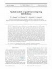 Research paper thumbnail of Spatial models of giant burrowing frog distributions