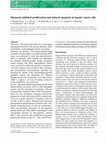 Research paper thumbnail of Silymarin inhibited proliferation and induced apoptosis in hepatic cancer cells