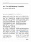 Research paper thumbnail of Effects of seed passage through slugs on germination