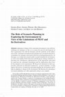 Research paper thumbnail of The Role of Scenario Planning in Exploring the Environment in View of the Limitations of PEST and Its Derivatives