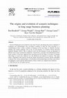 Research paper thumbnail of The origins and evolution of scenario techniques in long range business planning