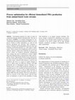 Research paper thumbnail of Process optimization for efficient biomediated PHA production from animal-based waste streams