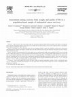 Research paper thumbnail of Associations among exercise, body weight, and quality of life in a population-based sample of endometrial cancer survivors