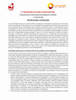 Research paper thumbnail of Declaración 3er Encuentro Cultura e Investigación: Propuestas para una nueva política de investigación en Colombia