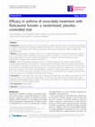 Research paper thumbnail of Efficacy in asthma of once-daily treatment with fluticasone furoate: a randomized, placebo-controlled trial