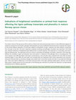 Research paper thumbnail of Indications of heightened constitutive or primed host response affecting the lignin pathway transcripts and phenolics in mature Norway spruce clones