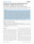 Research paper thumbnail of Congruence and Diversity of Butterfly-Host Plant Associations at Higher Taxonomic Levels