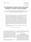 Research paper thumbnail of The epidemiology of hand eczema in the general population - prevalence and main findings