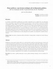 Research paper thumbnail of Homo politicus: una lectura teológica de la dimensión política del ser humano desde el pensamiento de R. Panikkar